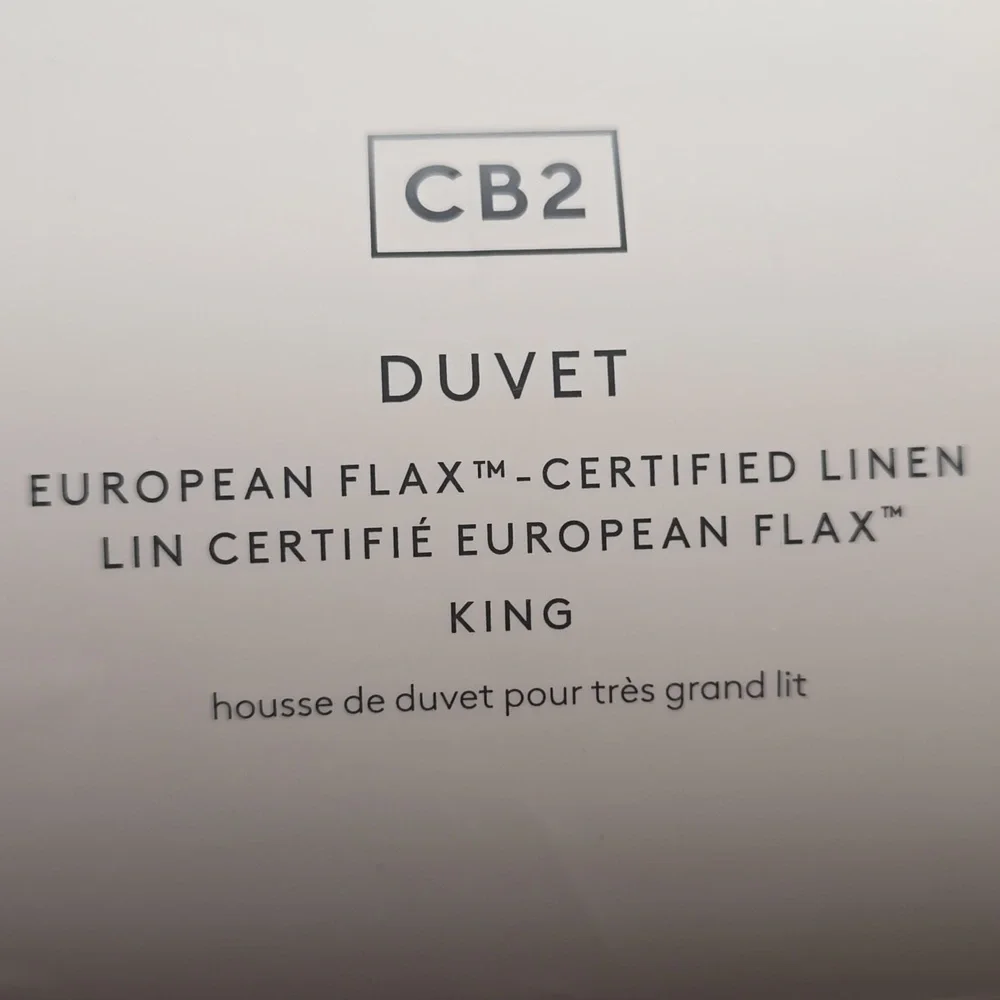 Exclusive Classic EUROPEAN FLAX™-Certified Linen White King Duvet,White,$319.00